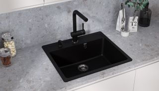 Кухонная мойка Ulgran Classic U-104-344 ультра-чёрный